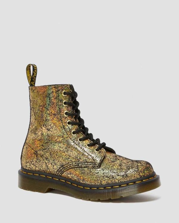 Botas Con Cordones Dr Martens 1460 Pascal Metallic Cuero Para Mujer DR9184T